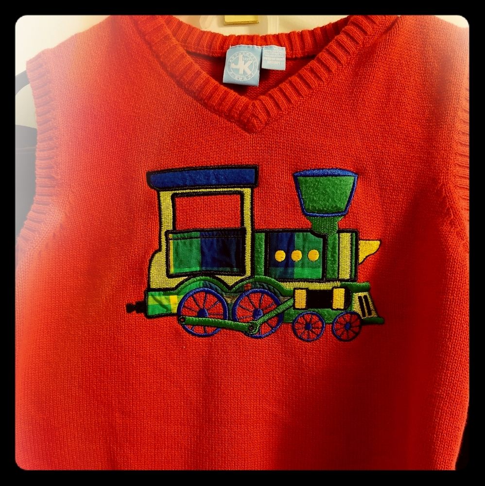 Red Christmas Sweater Vest